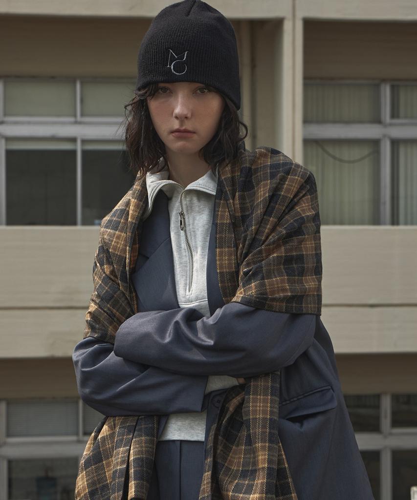 Mualeumoa Mo Logo Knit Beanie-Black