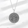 Eudora 925 Silver Viking Wolf Crow Necklace for Women Man Compass Tree of Life Runes Amulet Pendant Personality Jewelry