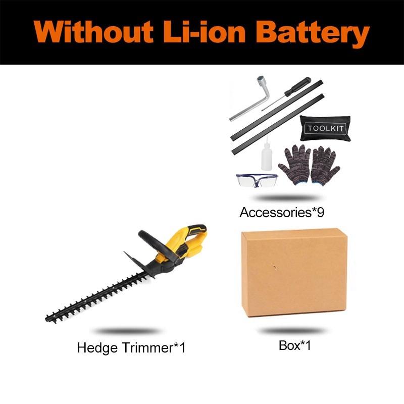 1400W 388VF Cordless Hedge Trimmer Pruning Saw Garden Bush Trimmer Landscape Power Tools Electric Household Trimmer