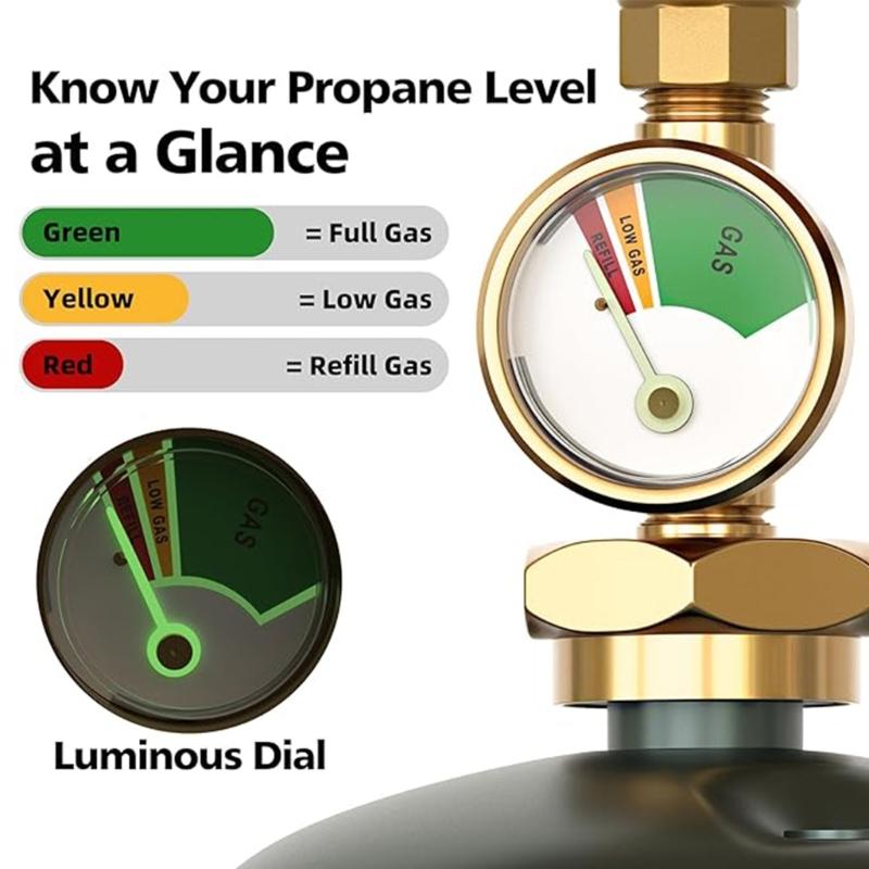 Universals Propane Refill Connector With 3FT Hose for Seamlessly Gas Cylinder Refilling and Grill Stove Tanks