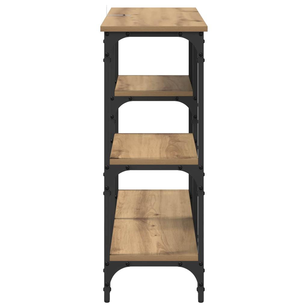 Artisan Oak Console Table 31.5 x 11.4 x 29.5 in Particleboard