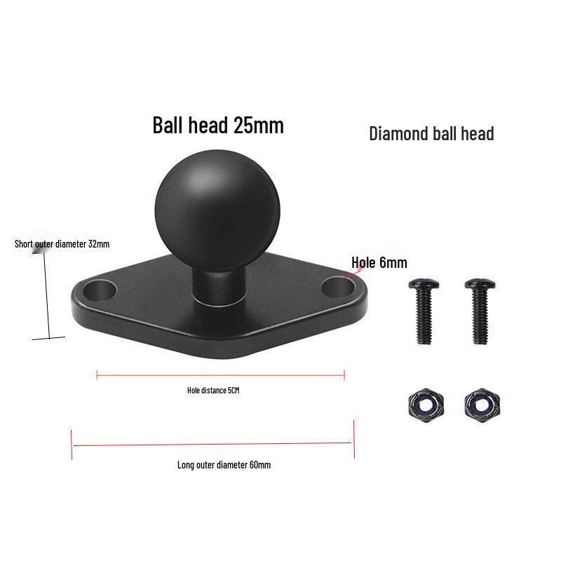 GoPro DJI Action4 Insta360X4 Motorcycle Camera Mount with Ball Head