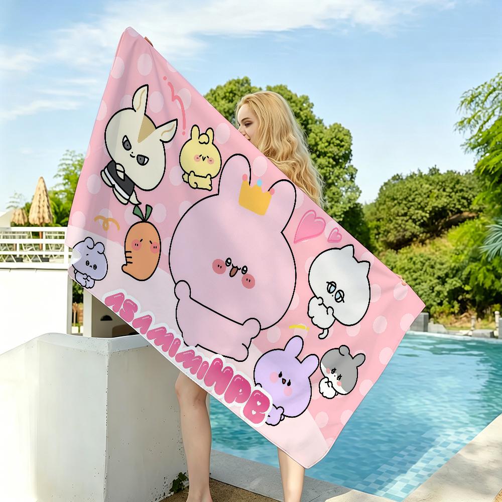 Cute Asamimichan Towel Yoga Gym Yoga Gym Lightweight Portable for Swimming Beach Travel Sports Accessories Sandproof