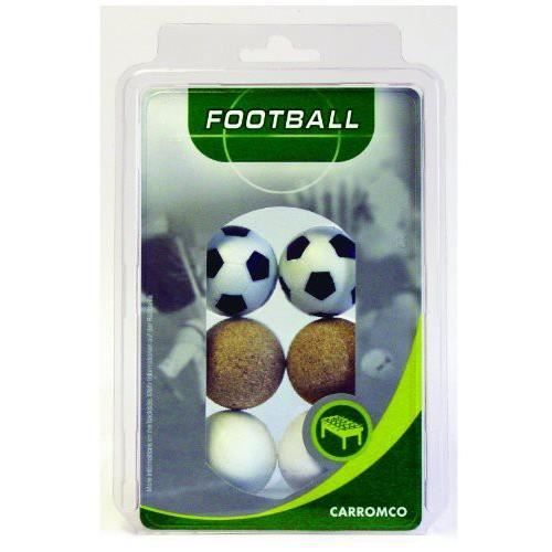 Carromco Balles De Babyfoot 2 X Black-blanc - 2 X Blanc - 2 X Liège