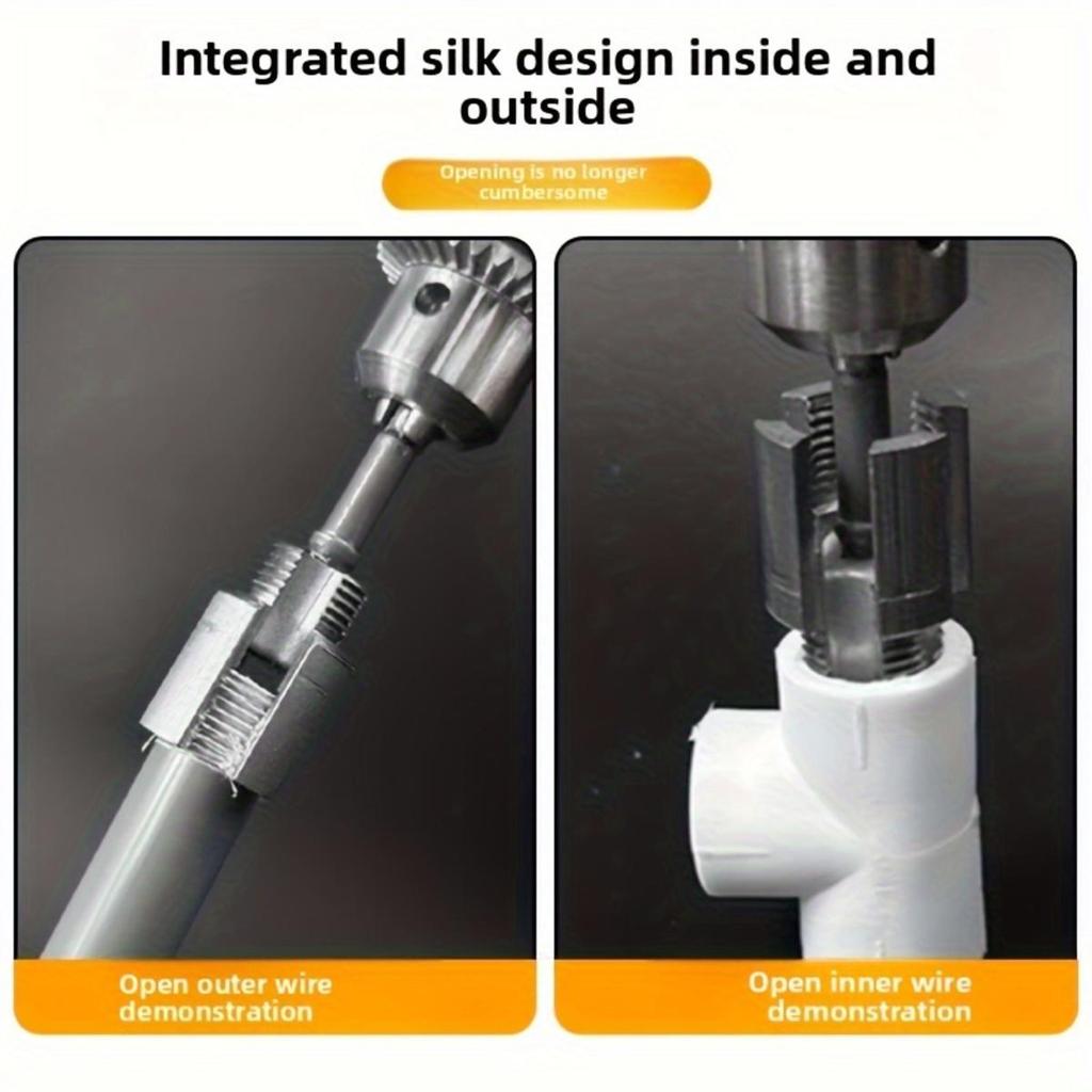 Drill Bit Set Portable Pipe Opener High Hardness Tool Lightweight And Compact Robust For Various Pipes