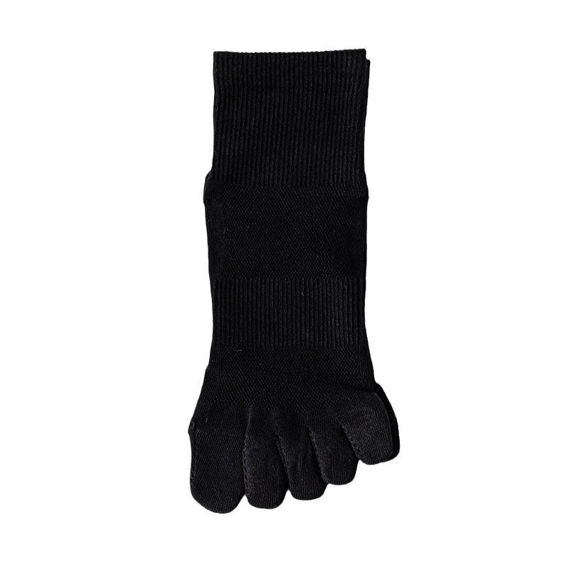 Five-finger Socks, Women's Pure Cotton Short Socks, Antibacterial and Anti-athlete's Foot, Mesh Breathable Mid-calf Toe Socks, Women's Split Toe Socks