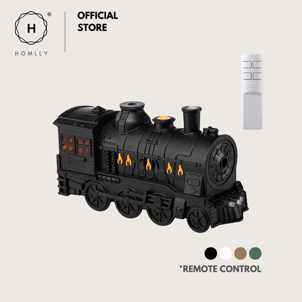 HOMLLY Dampfzug Diffusor Luftbefeuchter mit Licht (300ml)