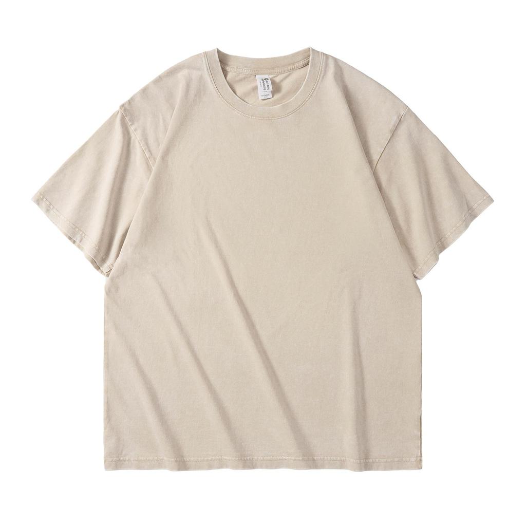 230g Pure Cotton Drop Shoulder Vintage Batik T-Shirt, Short Sleeve, Oversized, Custom Print Logo.