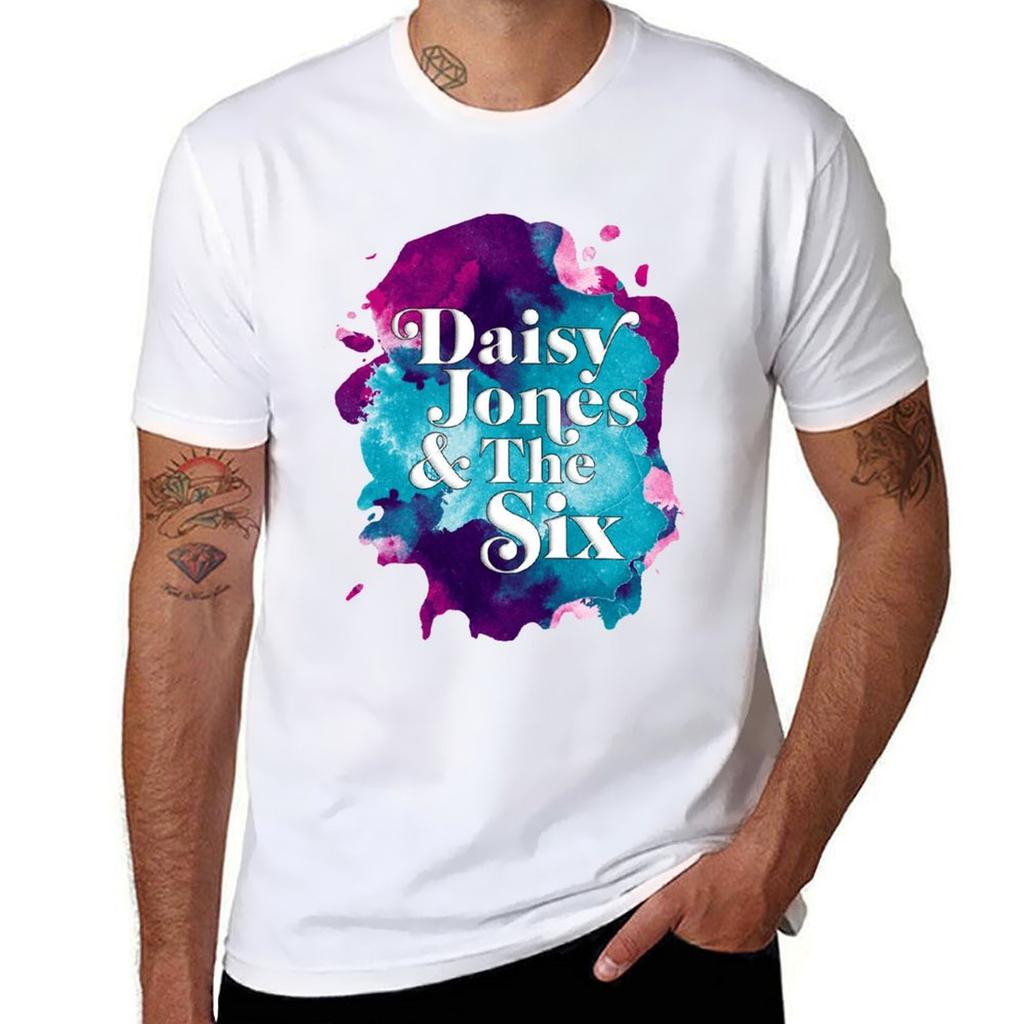 Daisy Jones And The Six Colour Retro Tshirt Fashion Casual Short Sleeve Top