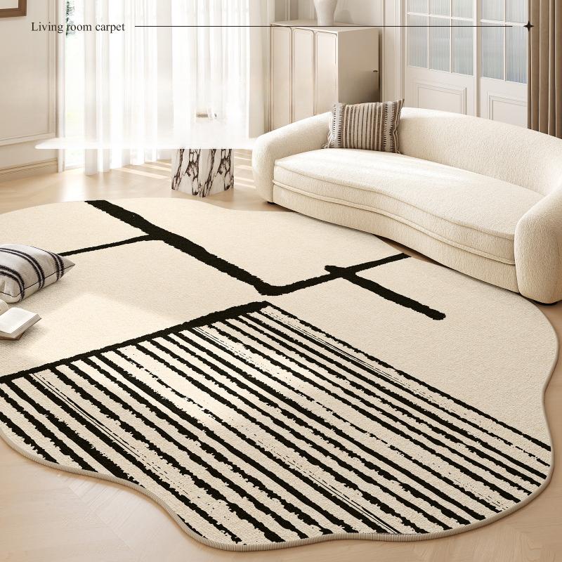 Irregular Shapes Bedroom Decor Carpet Home Fluffy Soft Rug Modern Simple Carpets for Living Room Thick Washable Lounge Floor Mat