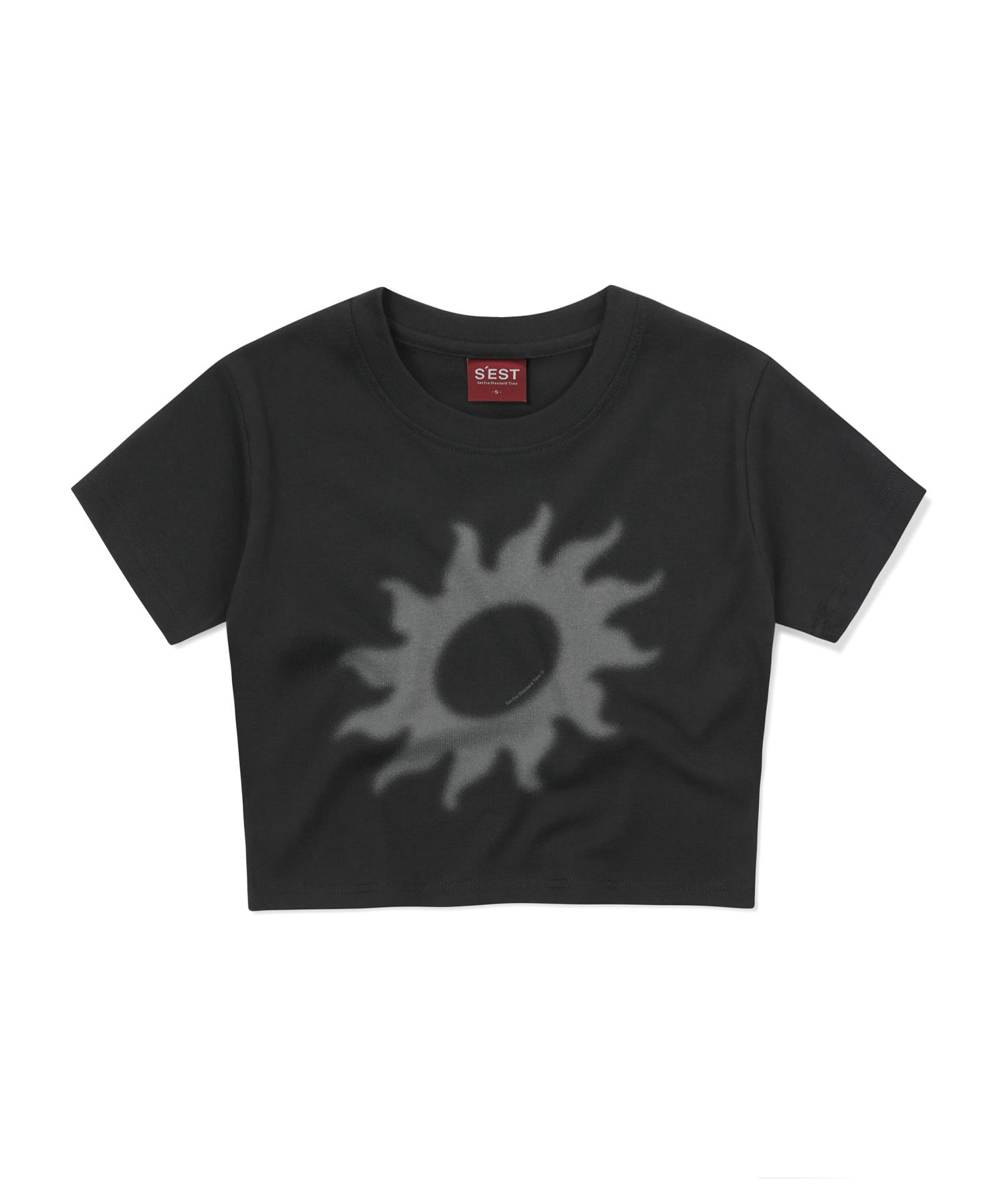 Siest Solaris Crop T-Shirts Black Free