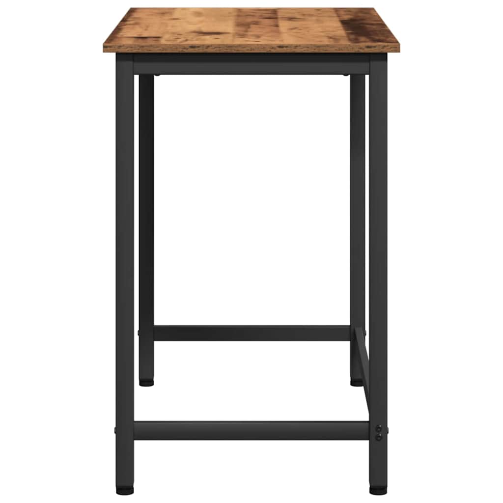 Vintage Wood Table 100 X 50 X 76.5 Cm Engineered Wood and Steel