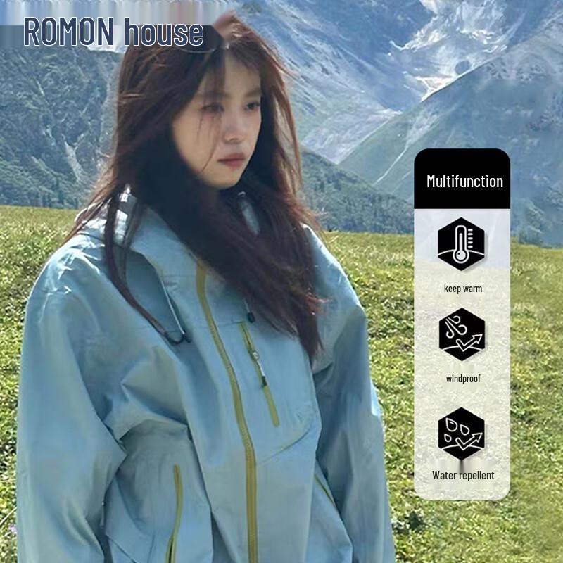 

Romensi Unisex Outdoor 3-Proof Hooded Jacket XL