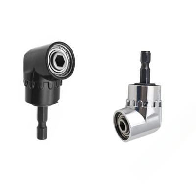 1pcs Hex Bit 105 Degree Right Angle Screwdriver Adapter Black Silver Adjustable Bits for Precision Drilling