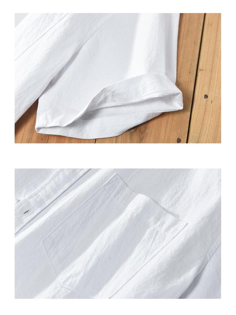 Z921 Men's Casual Stand-Collar Short-Sleeve Shirt Jacket - Spring/Summer Collection