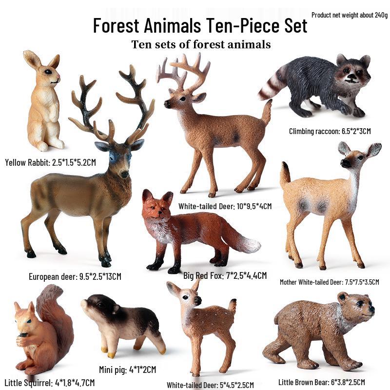 Farm Animal Simulation Toy Set: Chicken, Duck, Goose, Boar, Horse, Cow - Educational Gift for Children, Cognitive Ornament