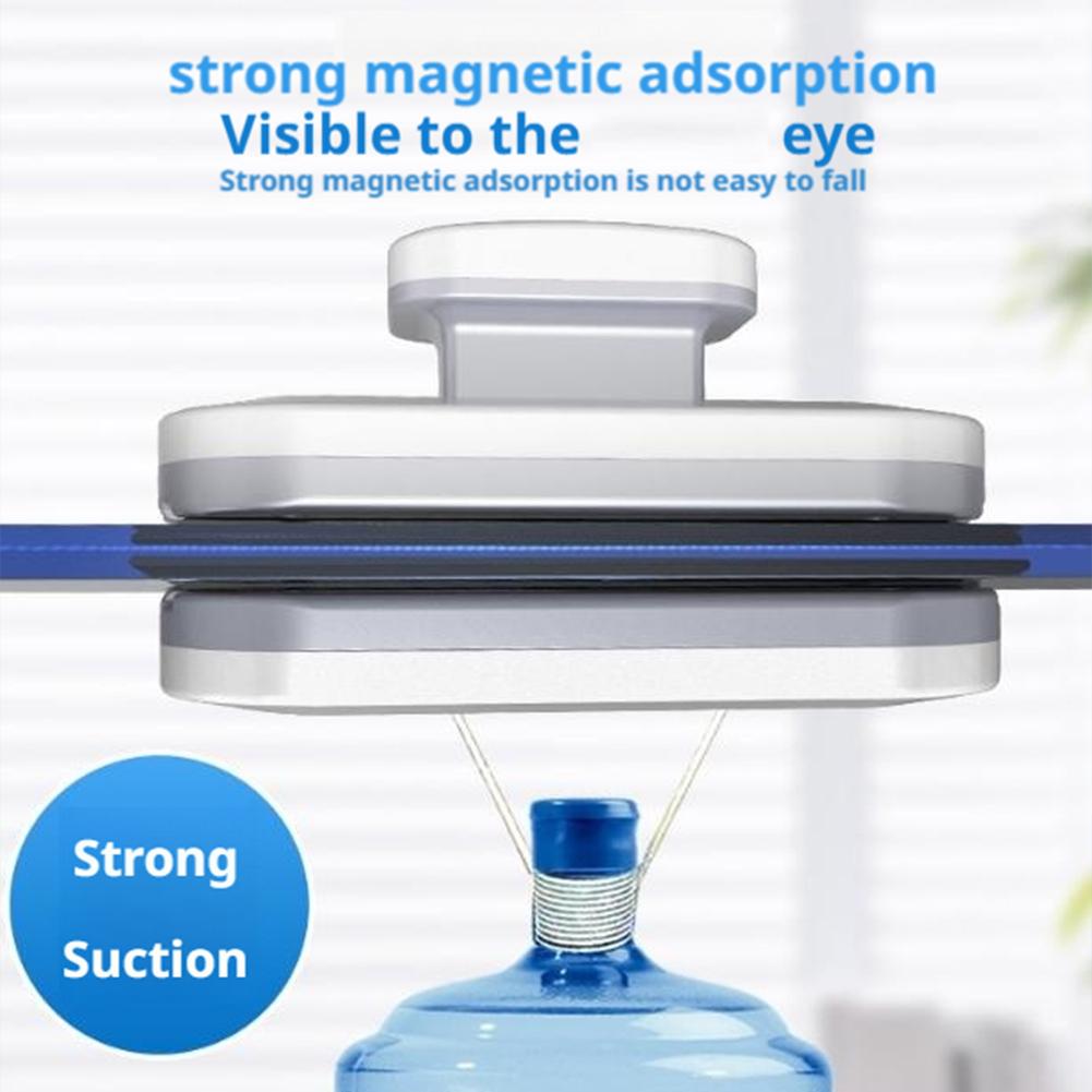 1pcs Glass Cleaning Double Sided Magnetic Window Cleaner For High Rise Building Indoor Outdoor Strong Suction Glass Wiper Tools