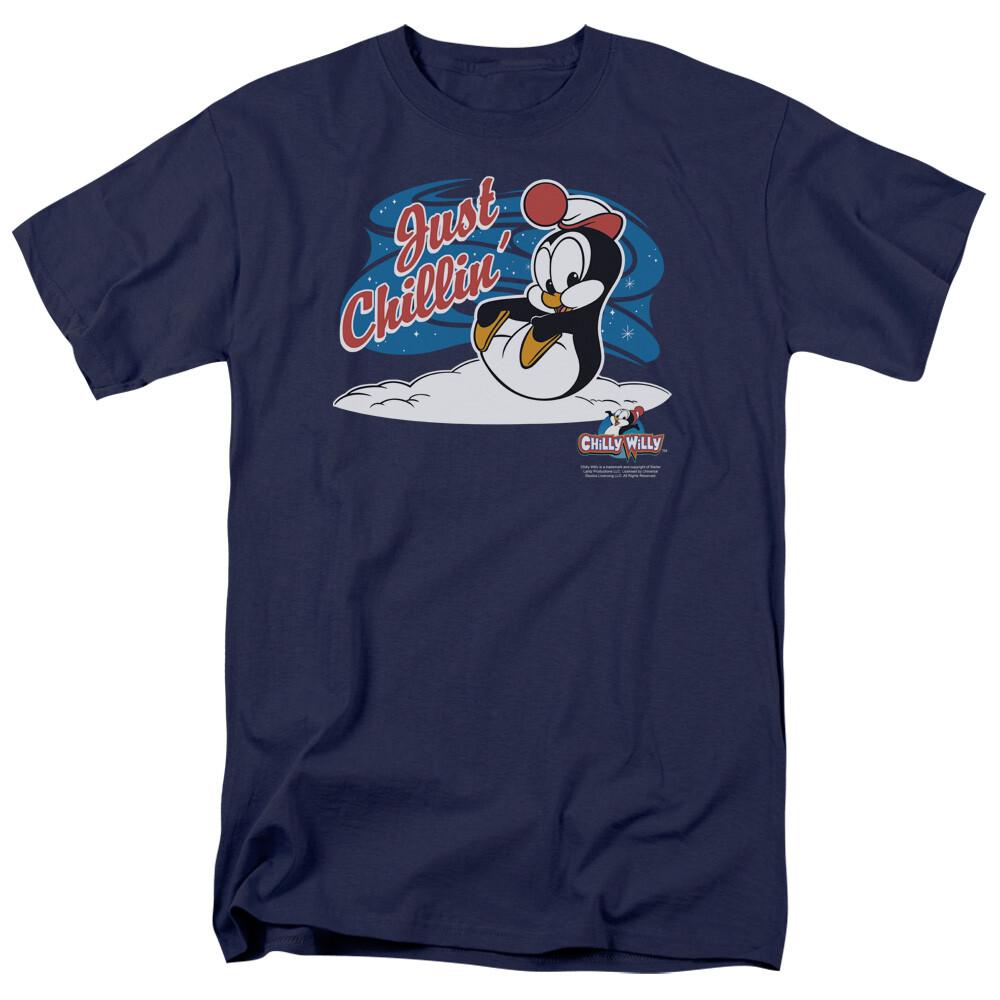 26 Chilly Willy Just Chillin T Shirt Mens Licensed Cartoon Merchandise Navy Unisex T-Shirt S разноцветный