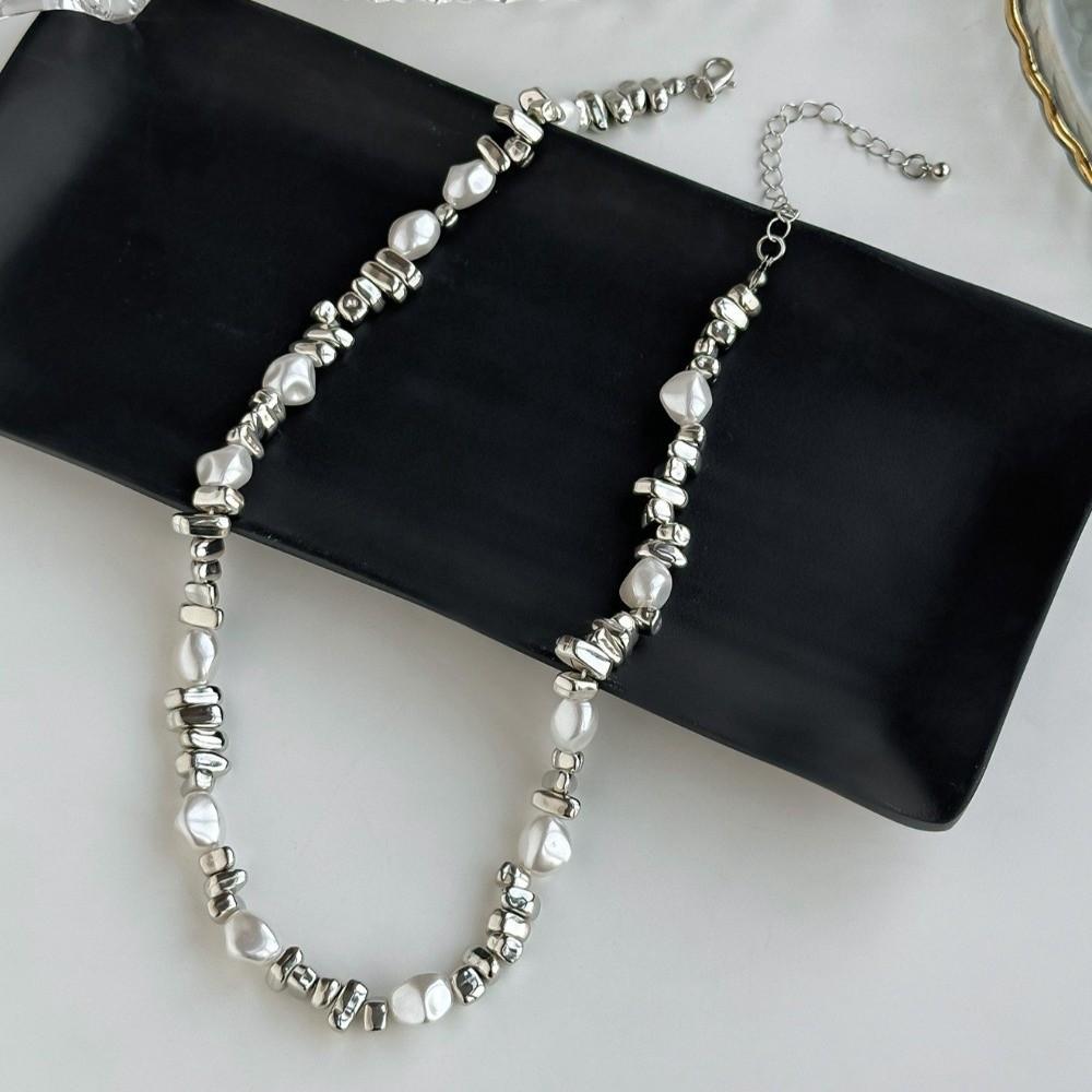 Boho Love Heart Choker Geometric Clavicle Chain Simple Bead Necklace  Girl