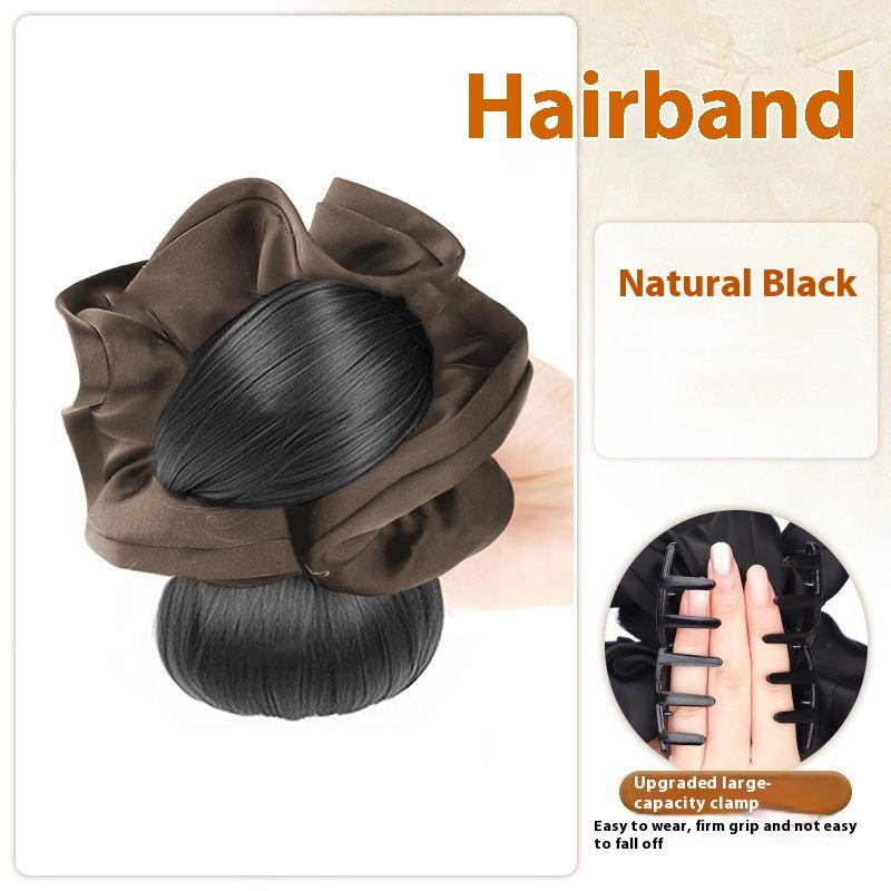 Low Bun Wig Hair Clip-In Messy Bun Hairpiece Straight Hair Extension For Effortless Updo Synthetic Claw Messy Hair Bun For Women