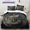 Set cu cuvertură și fețe de pernă FC Hansa Rostock Decorațiune pentru casă Cadou de ziua de naștere (1 * husă de pilotă + 2 * fețe de pernă, fără miez)