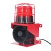 Alarme Sonoro e Luminoso Industrial Sirene de Alta Potência Buzina 115db Alarme Audível Visual de Segurança Instalação na Parede Plugue UE 220V