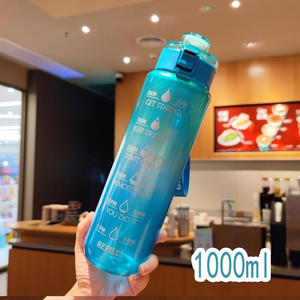 

Portable Cup Plastic Outdoor Fashion Sports Water Bottle Straight Drink Type синий