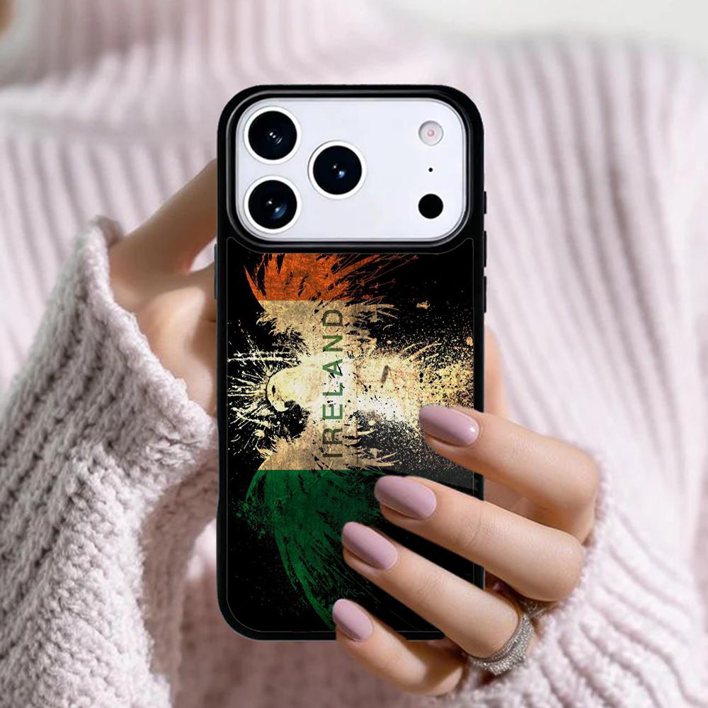 Ireland Irish Flag Phone Case For Apple iPhone 17 Air 16E 15 14 Plus 13 12 11 Pro Max Mini Funda Cover
