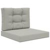Outdoor Sofa Cushions 2 Pcs Gray Polyester