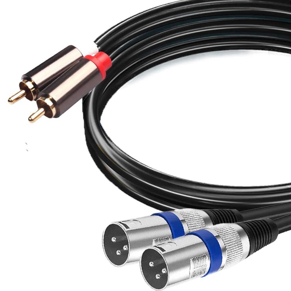 

AZNABLE XLR to RCA Conversion Cable for Microphones and Cannons (Male, 3m)