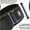 Ceinture de musculation rdx powerlifting, ceinture lombaire pour deadlifts, entraînement en salle, vert armée, taille l