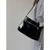 IELGY Ladies Tote Bag All-Match Large-Capacity Black Shoulder Messenger