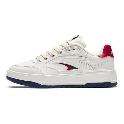 Comfortable Versatile Lightweight Low-Top Skate Shoes Women Sneaker White Red 122348067-3