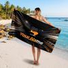 Oscar Piastri Customized Name Text Beach Towel, Soft Absorbent Towel Beach Pool Travel Personal Gift