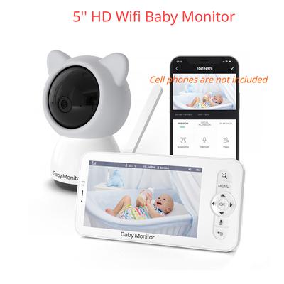 5 Inch LCD Video Wireless Mini Security Camera Two Way Intercom Night Vision Music Player Baby Monitor