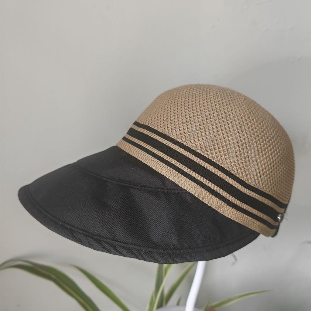 Spring and summer large brim vinyl sun hat UPF + UV protection Velcro adjustable hat circumference sun protection hat