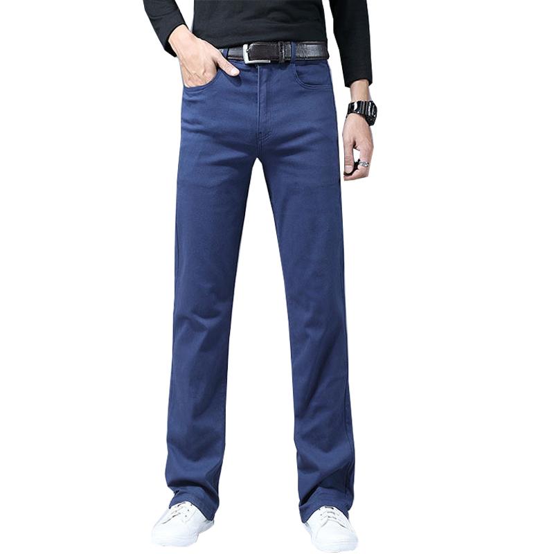 

Мужские расклешенные джинсы Boot Cut Leg Flared Loose Fit Мужские дизайнерские классические повседневные джинсы Джинсы для мужчин размер 28-38 38 королевский синий