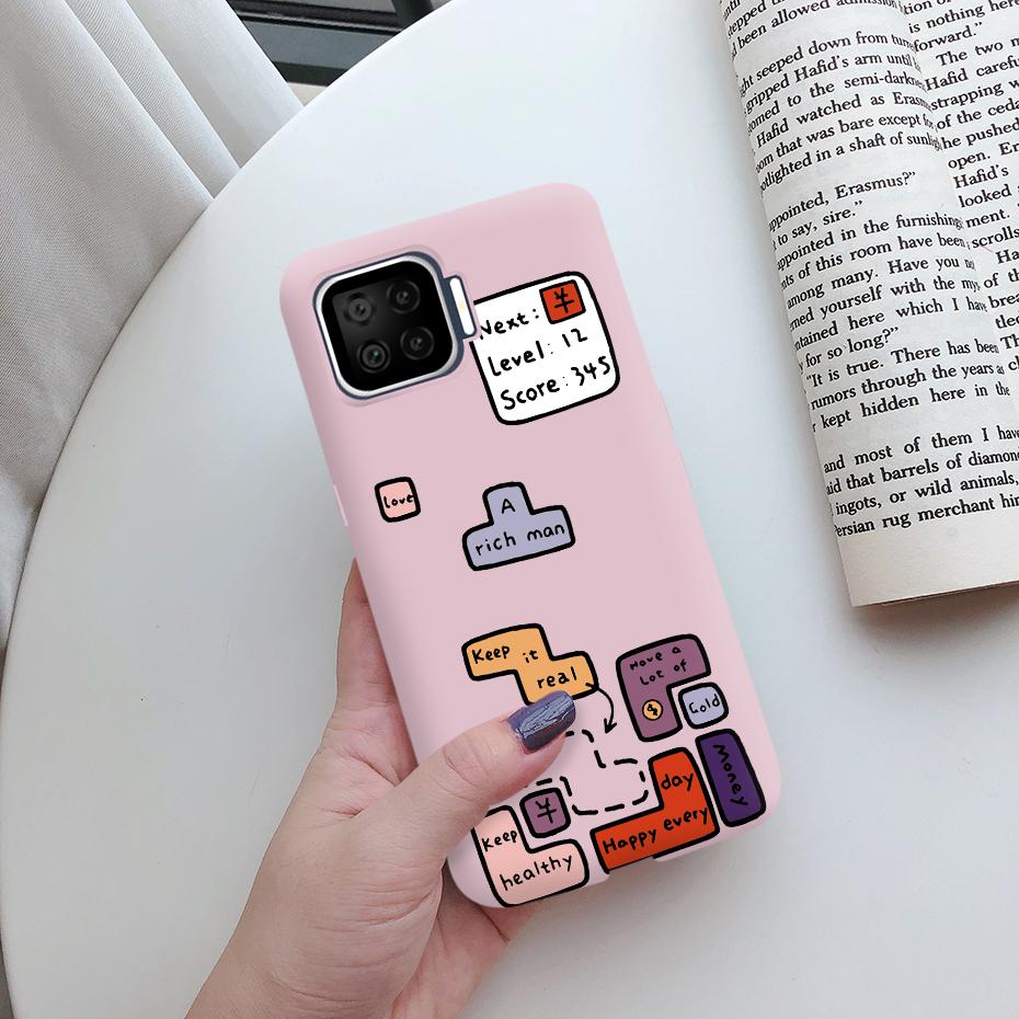 For OPPO Reno 4 Lite Case For OPPO Reno 4 Lite A73 A93 A 93 73 F17 F 17 Pro F17Pro Phone Case Soft TPU silicone Back Cover Funda