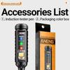 Portable ANENG DM850 Digital Multimeter 1999 Counts AC/DC Votage Ohm Current Detector Ammeter+B15 Voltage Tester Pen Electrician Tools Digital Display