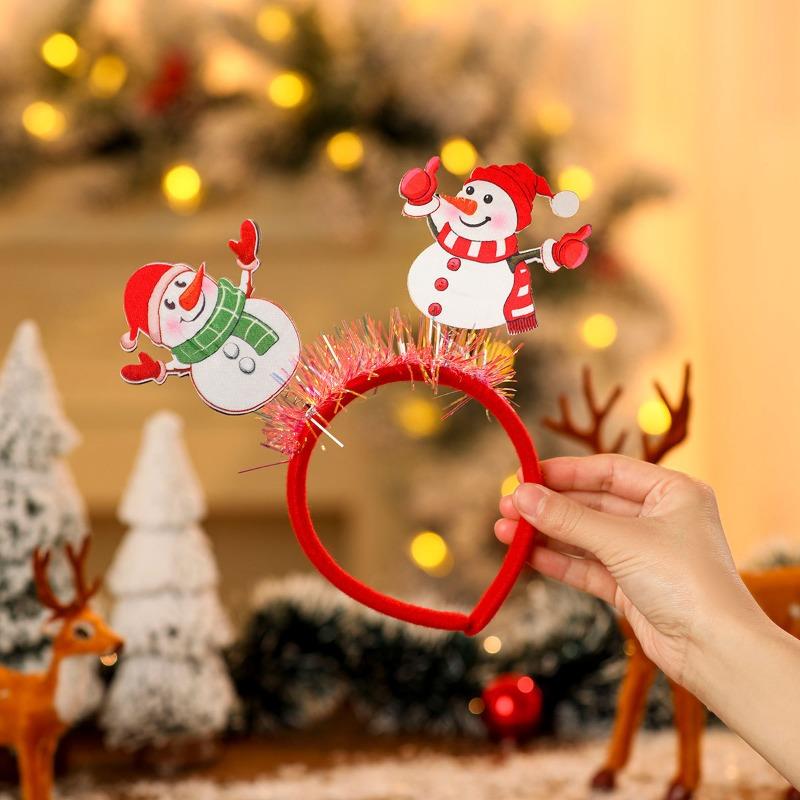 New Christmas Headband Hair Accessories, Party Christmas Decorations, Adult and Children Christmas Headbands, Small Gifts