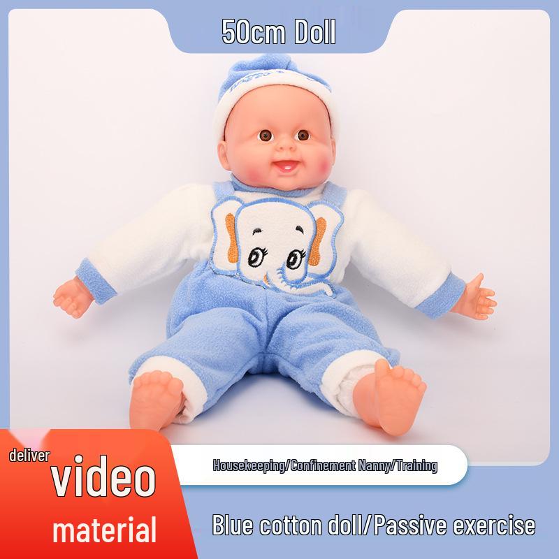 

Infant Care Simulation Doll - Teaching Aid & Toy for Nanny and Childcare Training синий