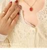 Collana Pendente Ovale in Acrilico Elegante Retrò Francese - Gioielli di Nicchia Resistenti allo Sbiadimento