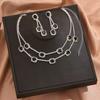 Fashion Jewelry Set Necklace Earrings For Women's Ladies