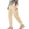 Men's trousers men's summer sports multi-pocket zip workwear elastic Slim drawstring casual sweatpants