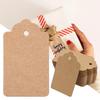 100Pcs Multi-purpose with Strings Kraft Paper Hanging Tags Blank DIY Packaging Label Cardboard Garment Labels Wedding