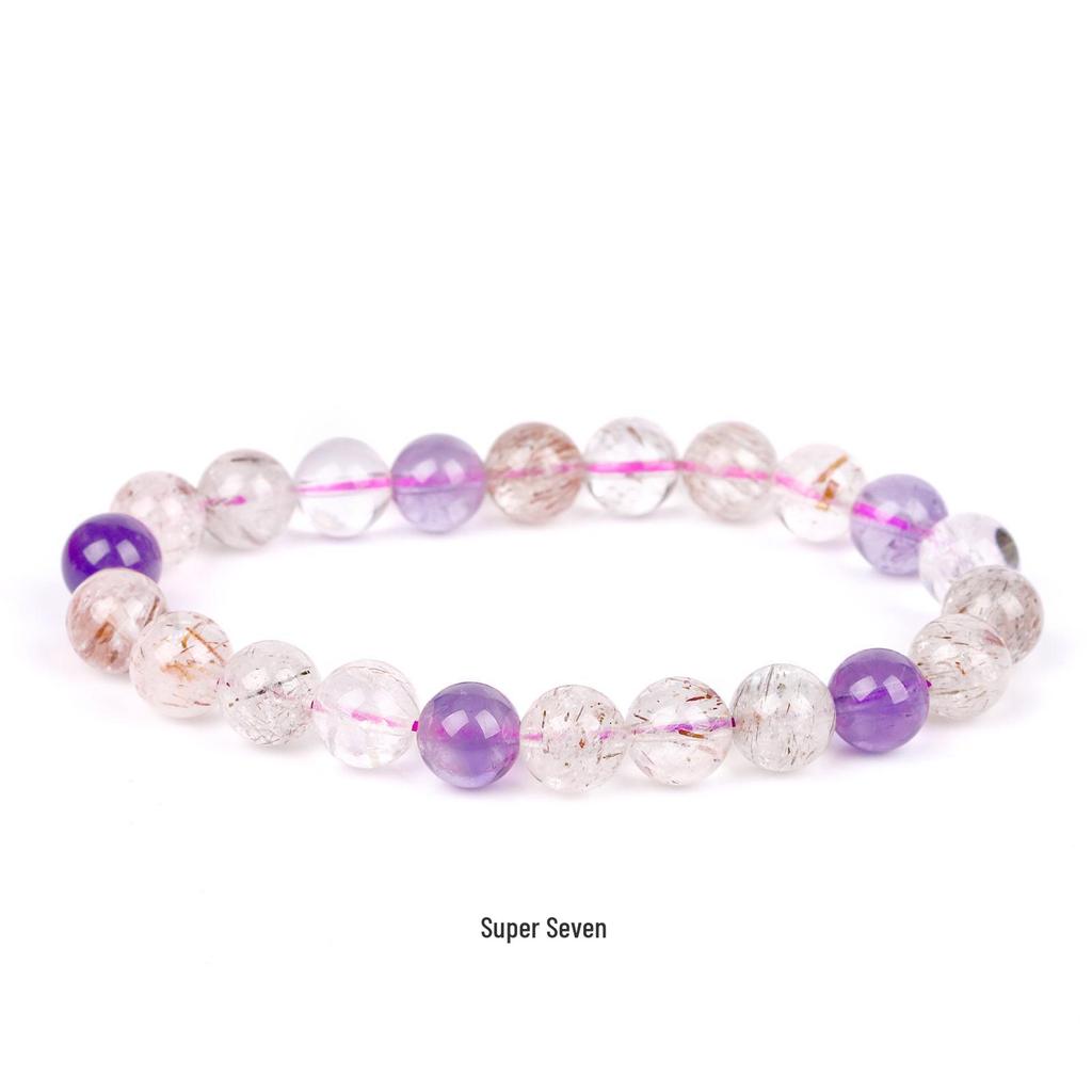 She Yao Natürlicher Kristallachat Tigerauge Armband - Modeschmuck mit einzelnen runden Perlen