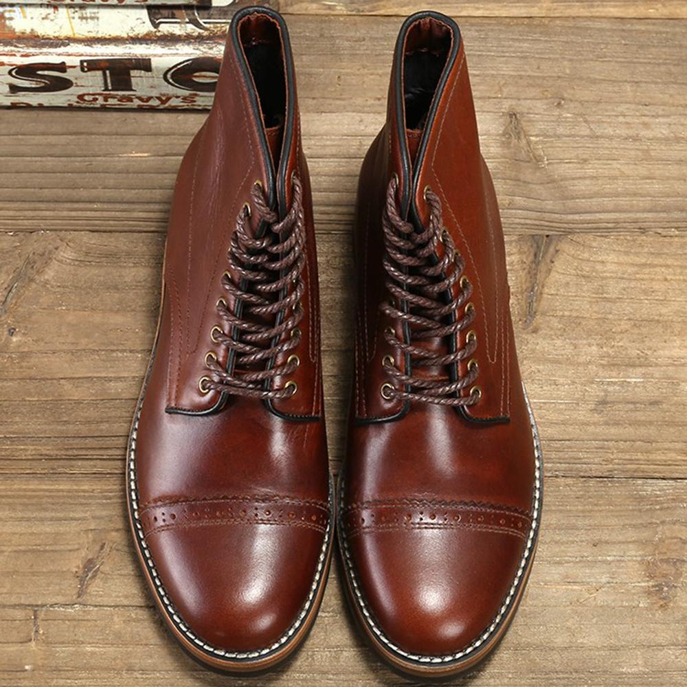 

Мода 2025 Самые популярные ботинки челси из телячьей кожи Мужские Зимние ковбойские ботинки Мотоциклетные ботинки Мужская обувь Вестерн ботинки для мужчин 46 коричневый