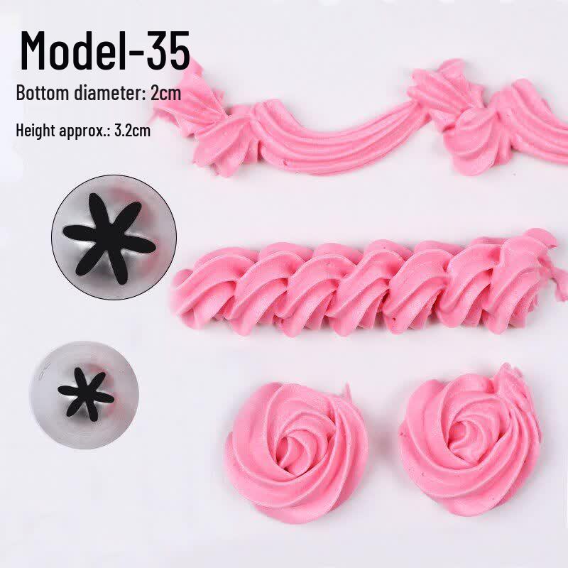 Qiwei Stainless Steel Pastry Nozzle Set