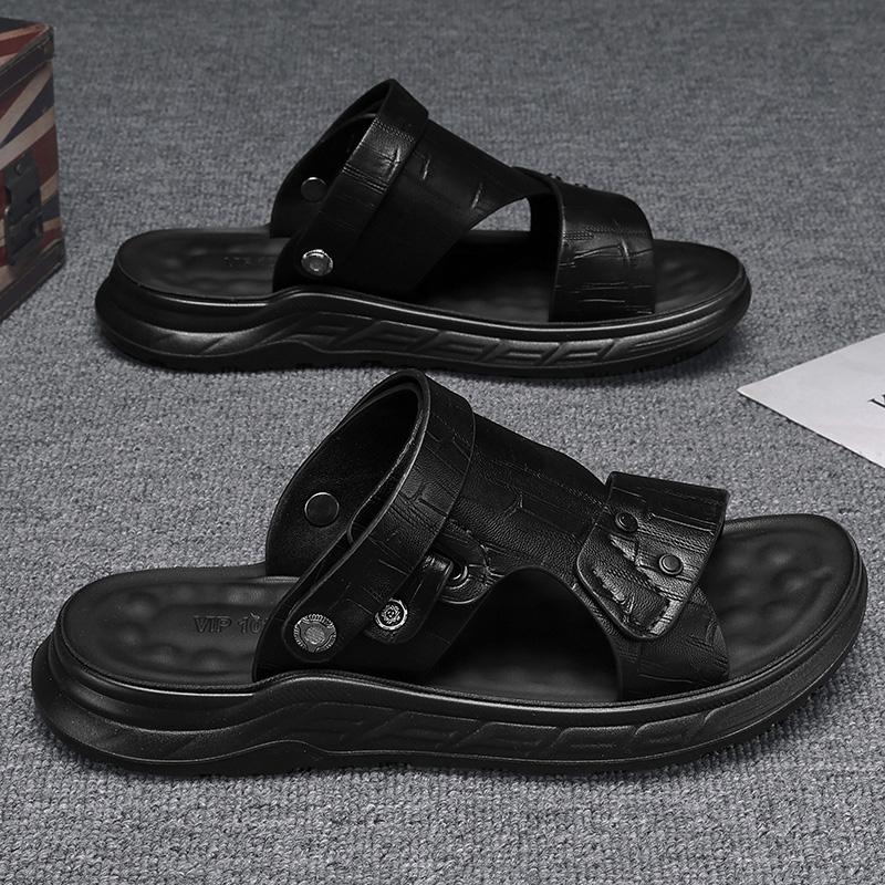 Fashion Men's High-quality Fashion Casual Sandals Summer Dual-purpose Breathable Sports Slippers Outdoor Waterproof Anti Slip Beach Shoe