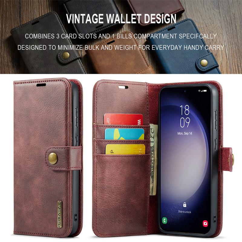 Flip Leather Case for Samsung Galaxy A17 A56 A36 A16 A55 A35 A15 A54 A34 A24 A14 A53 A33 A13 A52 A72 A51 A71 Detachable Magnetc Wallet Card Back Cover